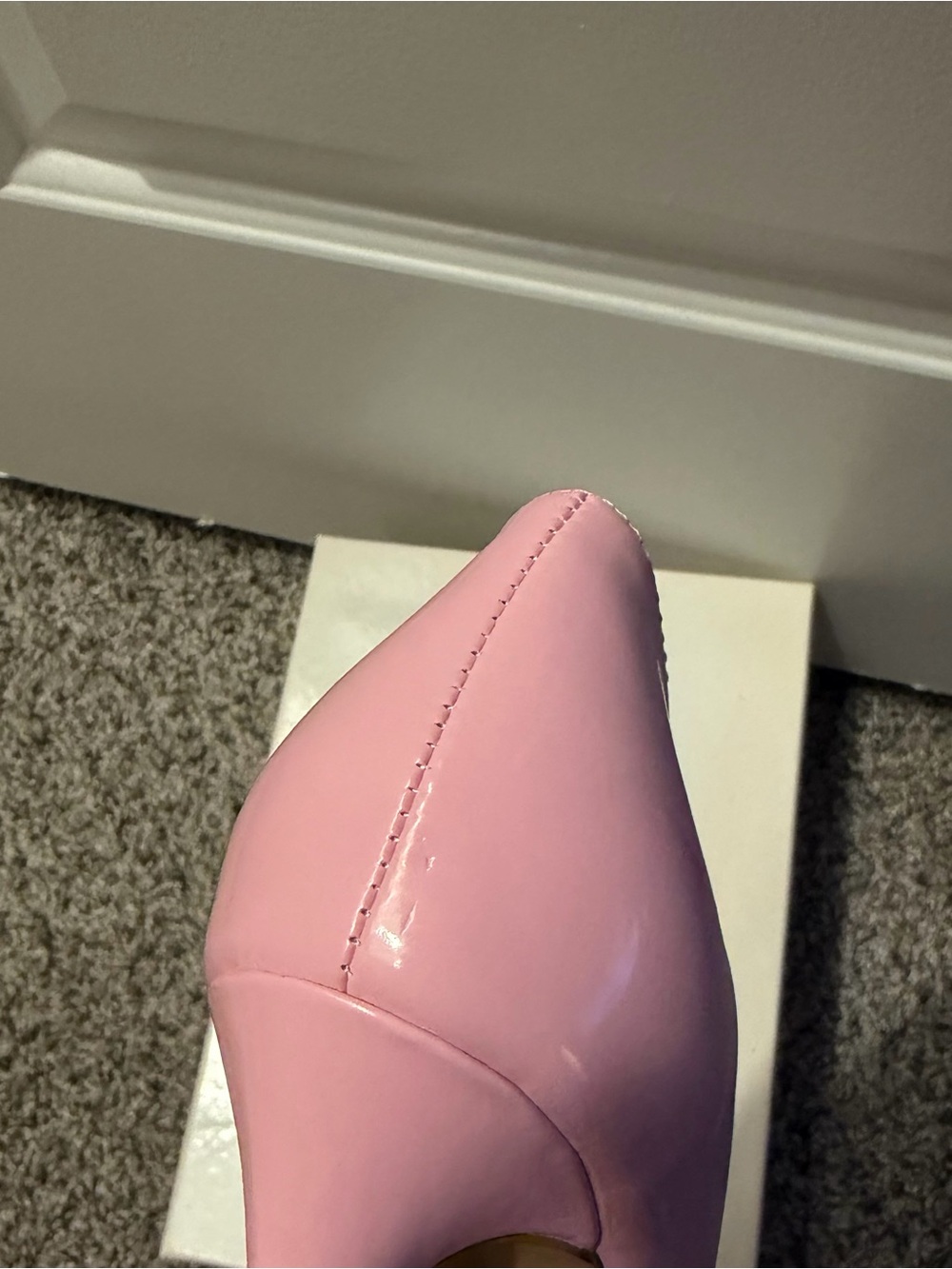Classic Pink Patent Pointed-Toe Pumps - Picture 10 of 14